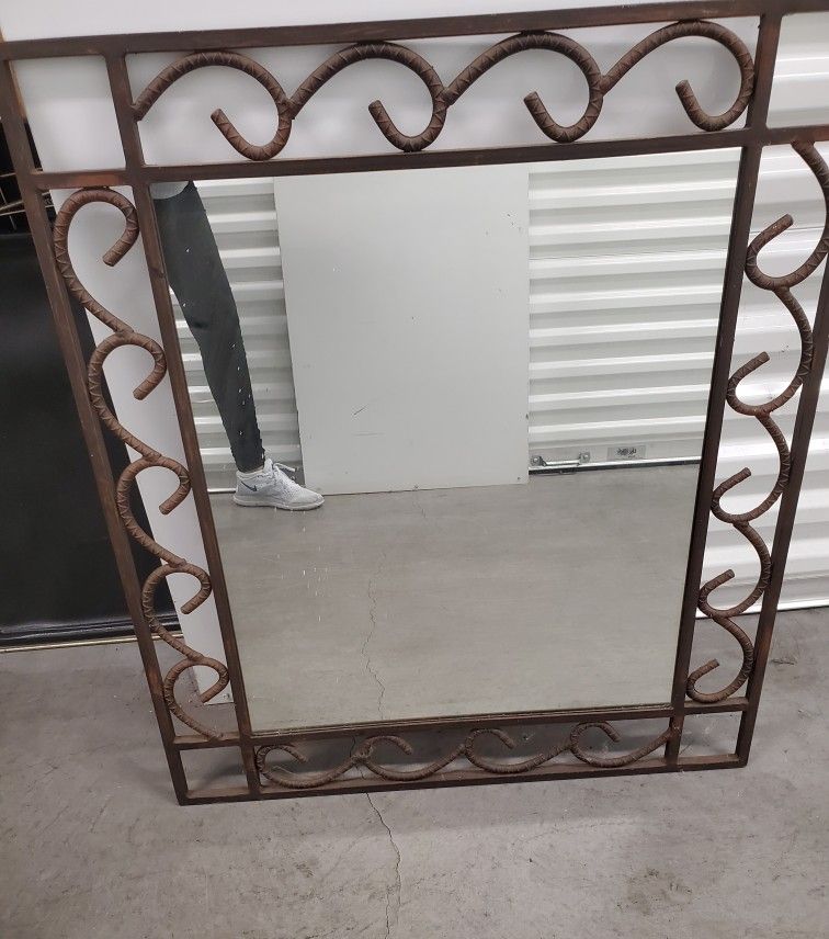 Beautiful Wrought Iron Mirror