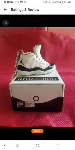 3d jordan shoe keychain