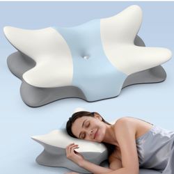 Cervical Pillow for Neck and Shoulder Pain Relief - Ergonomic Neck Pillow for Sleeping, Contour Memory Foam Pillows Side Sleeper Pillow for Neck Suppo