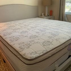 New King Mattress And Box Springs Bed Frame Is Not Included 