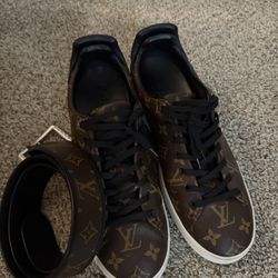 Louis Vuitton Shoes And Belt  