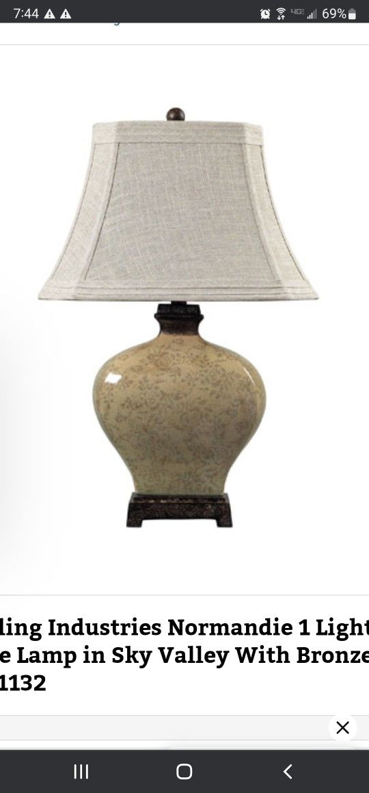 Brand New Sterling Industries Lamp 