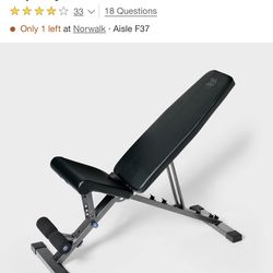 Adjustable Weight Bench 400lb Capacity ( New Unopened Box )