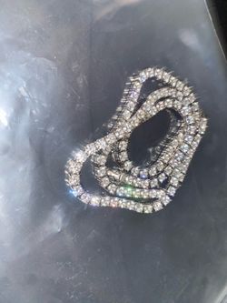 Lab diamond tennis chain