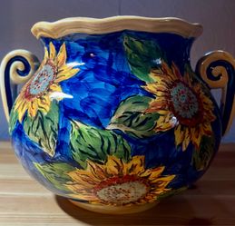 Ceramic Sunflower Vase