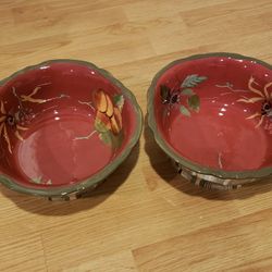 2 10" Round Vegetable Bowl Octavia Hill Gardenby TRACY PORTER