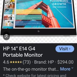 Brand NEW in The Box HP  E14 G4 Monitor