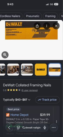 Dewalt framing nails