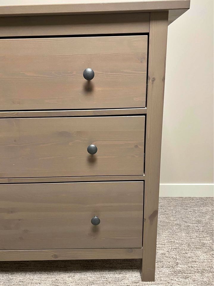 ikea dresser grey brown IKEA STOREMOLLA 5-drawer dresser, gray-brown stained, 24 3/4x19 5/8x51 5/8