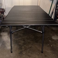 Brand New Modern Moisture-proof Ink Alloy Rectangular Pop Up Patio Camping Table