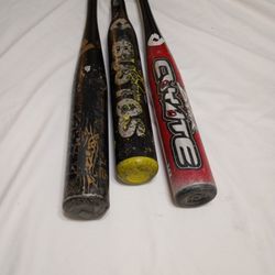 3 DeMarini Baseball Bats