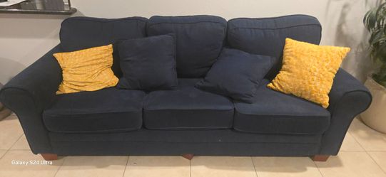 Blue sofa Bob's discount furniture