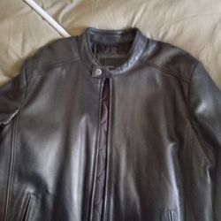 New Mens Marc Andrews Leather Jacket Xxl