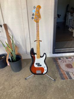 SX custom handmade vintage series bass guitar