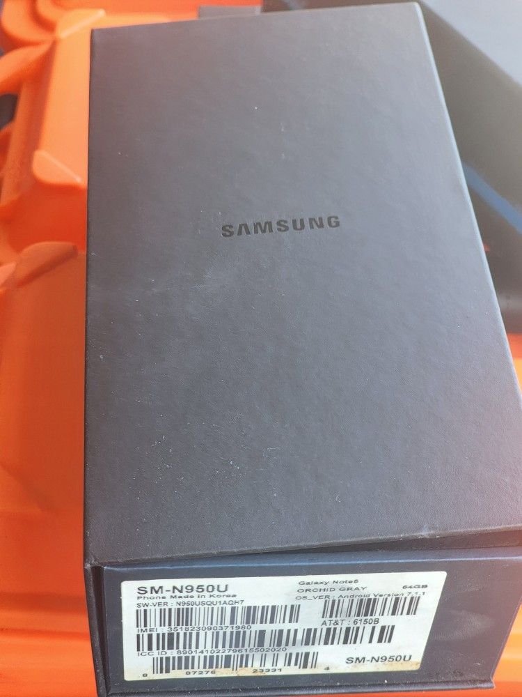 Samsung Galaxy Note 8 Empty Box With Inserts