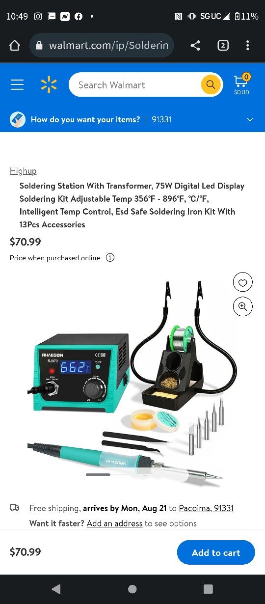 RHAEGON 75W DIGITIAL THERMOSTATIC SOLDERING STATION