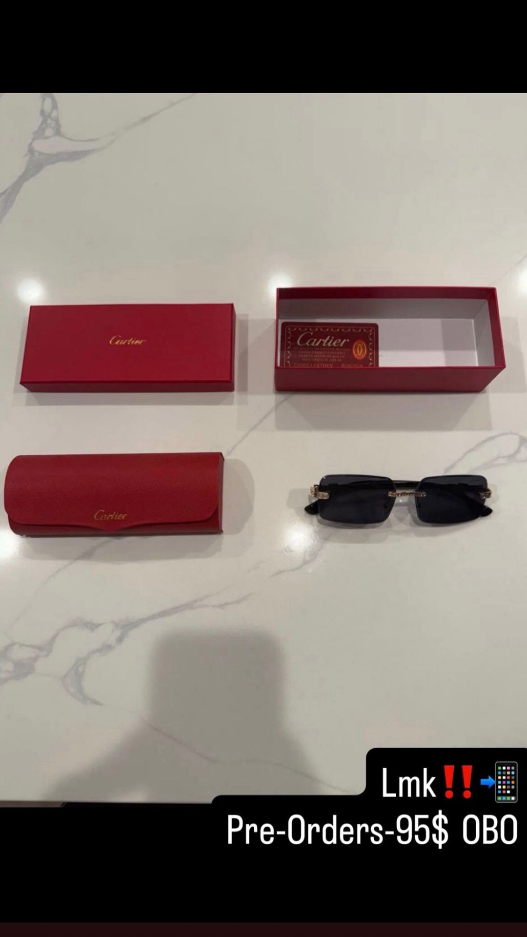 Black Cartier Glasses