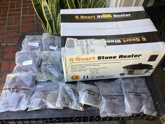 Basalt Massage Stones and 6 Qt. Warmer