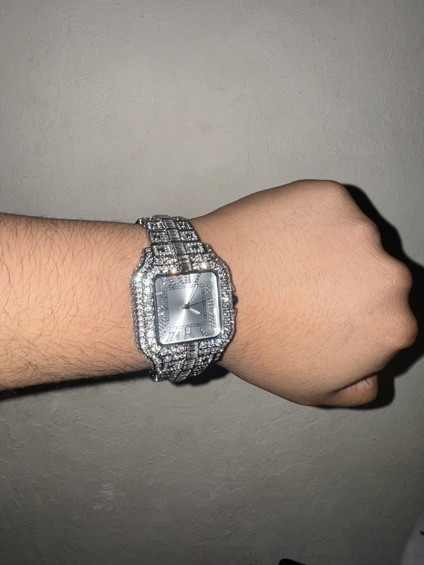 Stainless Steel CZ stone Watch