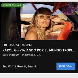 VIP Karol G Ticket