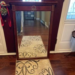  Classic Wood Mirror  23” X 39”