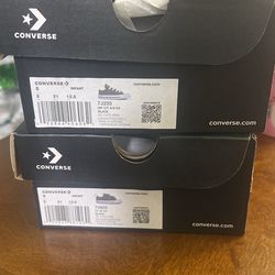 Black And White Infant Converse