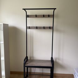 Multi-purpose shoe/coat rack