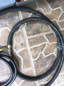 Air velocity meter and motor also some hvac hoses