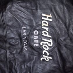 Hard Rock Cafe Leather Jacket 90's Great Condition
