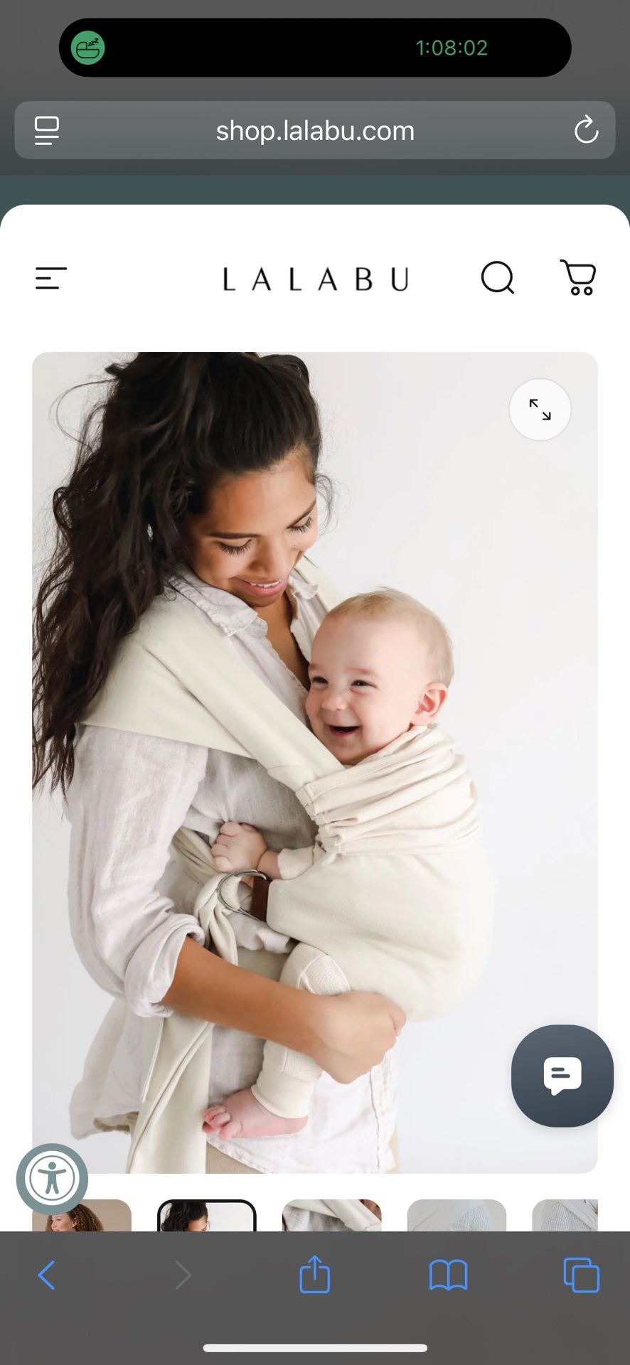 LALABU Simple Wrap- Color NATURAL