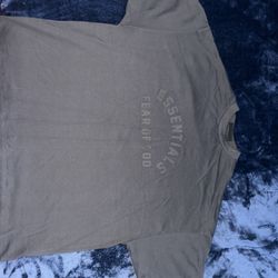Essentials Fear Of God Grey/Brown Shirt XXL (OVERSIZED FIT)