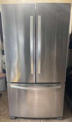 Whirlpool French door refrigerator with freezer drawer