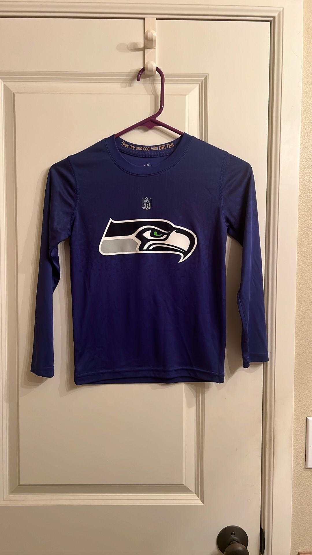 Seahawks Dri Tek NFL Brand Long Sleeve Shirt - Youth 
