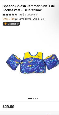 Kids swim life vest / puddle jumper assorted