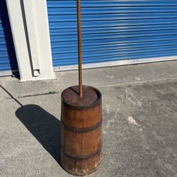 Antique Wooden Butter Churn