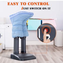 Boot Dryer, Electric Shoe Dryer and Warmer with Heat Blower, Fast Drying, Overheat Protection, Easy to Assemble, Shoe Dryer for Work Boots, Sh