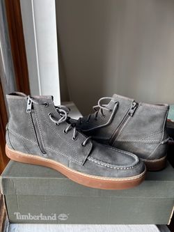 Timberland Gray Suede High-Top Boots