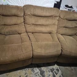 brown/tan couch 