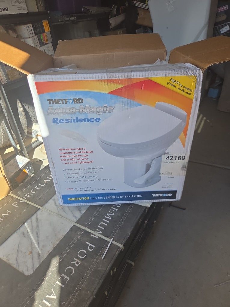 New RV Camper Toilet Comort Height