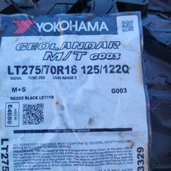 Set 2 Tires New  Lt 275 70 R16