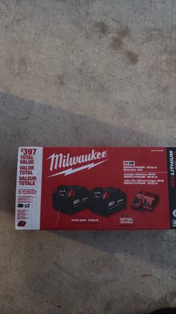 Milwaukee batteries with charger