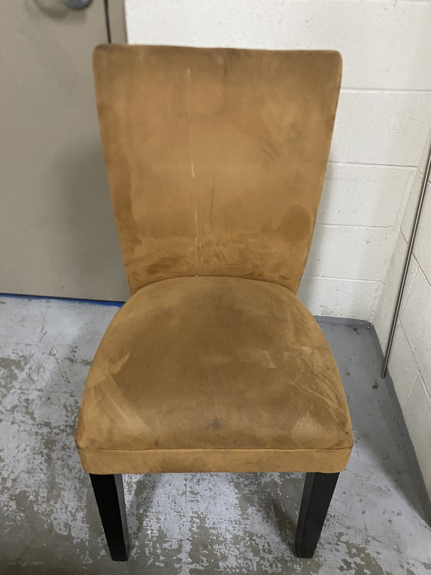 Brown Suede Chair