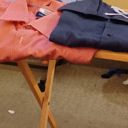 3 Dress Shirts. One Black. One Red, One Lt Blue, Gently Used. Sz XL. Local pickup only.