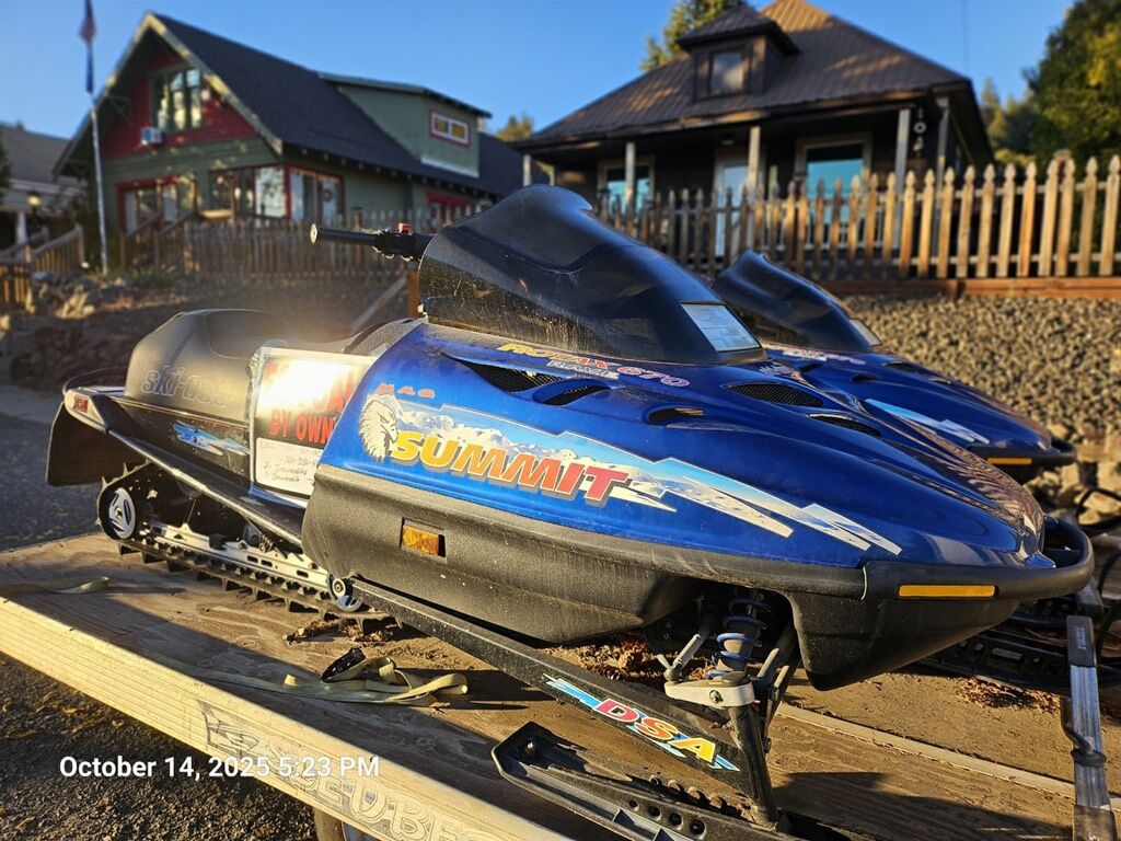 2 Snowmobiles & Trailer