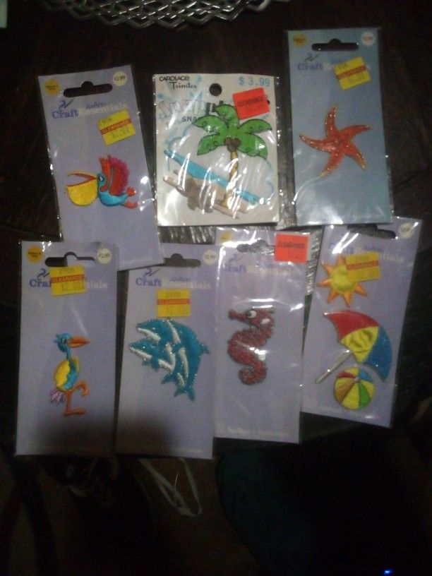 New Iron-ons Ocean Themes Set Of 7