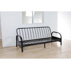 Futon Black Metal Frame And Hybrid Mattress!!!