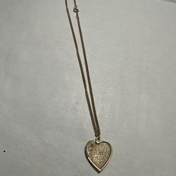 1982 Orphan Anne Open Heart Necklace Perfect Condition 