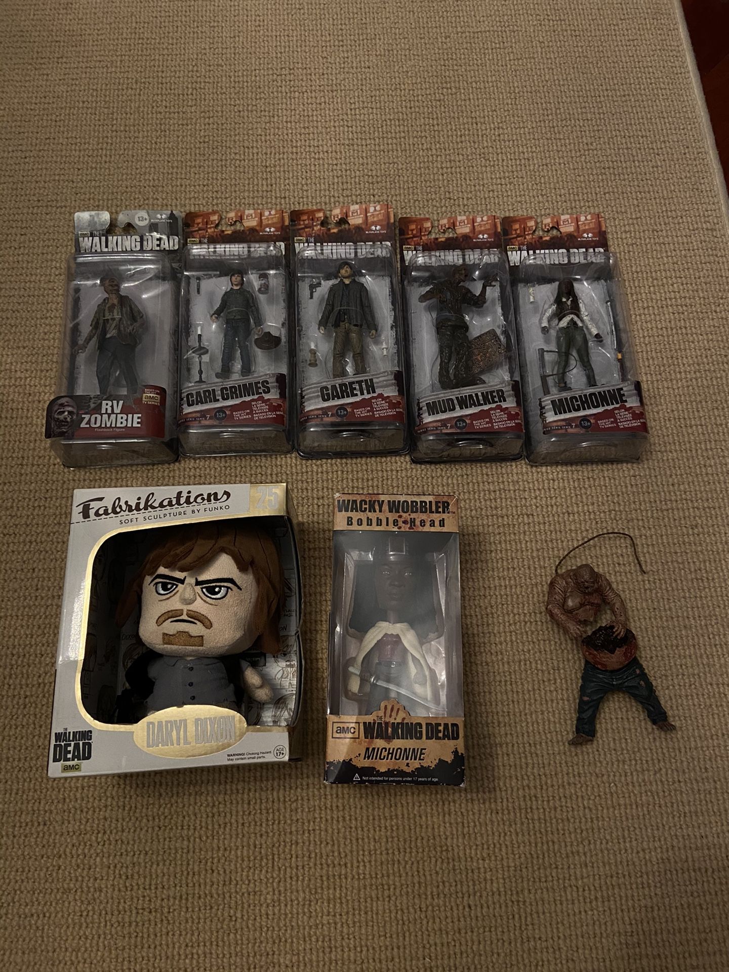 The Walking Dead Action Figures Collectibles Lot