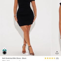 Black Fashion Nova Dress