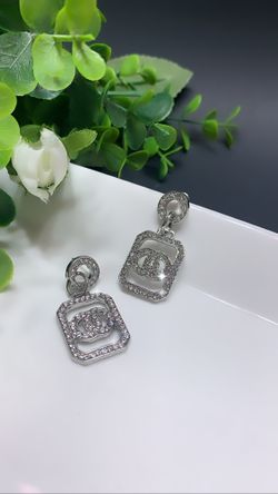 Acrylic Earrings For Women Vintage Geometric Dangle Drop Earrings, Silver Color